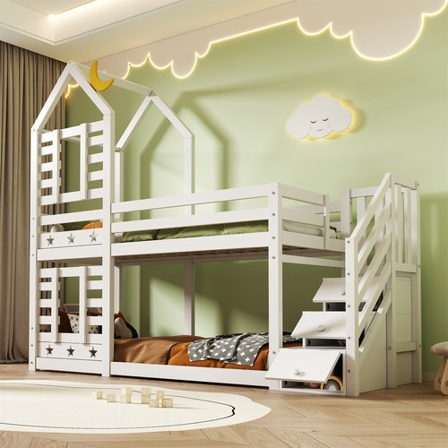 Bunk bed children cabin - bunk,