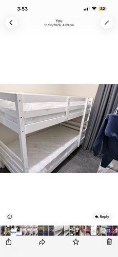 Bunk beds white - bunk, in