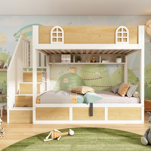 Double bunk beds 3ft - double, single