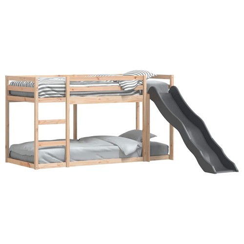 Bunk bed with slide and - bed, ladder