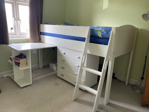 Kids bunk bed - bed, stairs