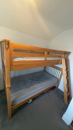 Kid bunkbed set wooden - bunkbed,