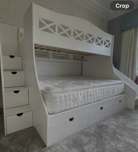 Double and single bunk bed - single,