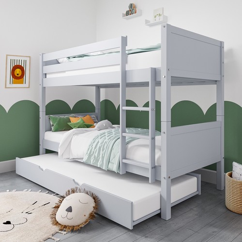 Grey wooden detachable bunk - grey,
