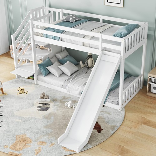 Bunk bed with - with, stairs