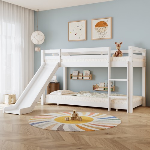 3ft single bunk beds pine - single,