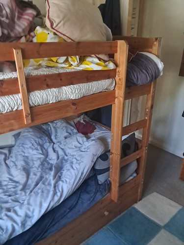 Pine bunk beds with - pine,