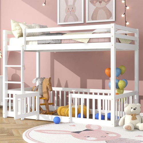 Twin bunk bed - bunk, ladder